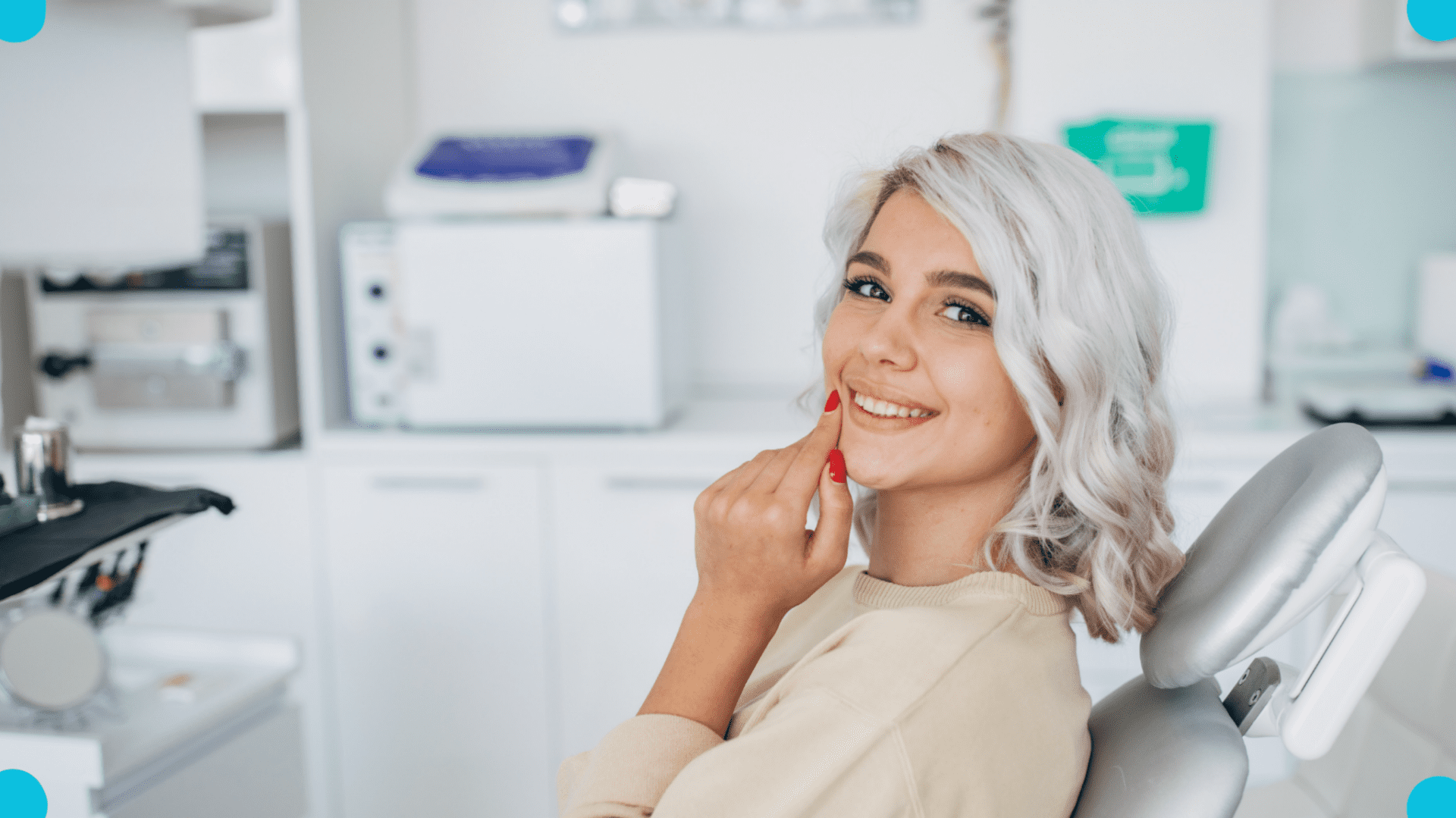 Calm patient smiling in the dental chair after IV sedation dentistry in Pompano Beach, FL